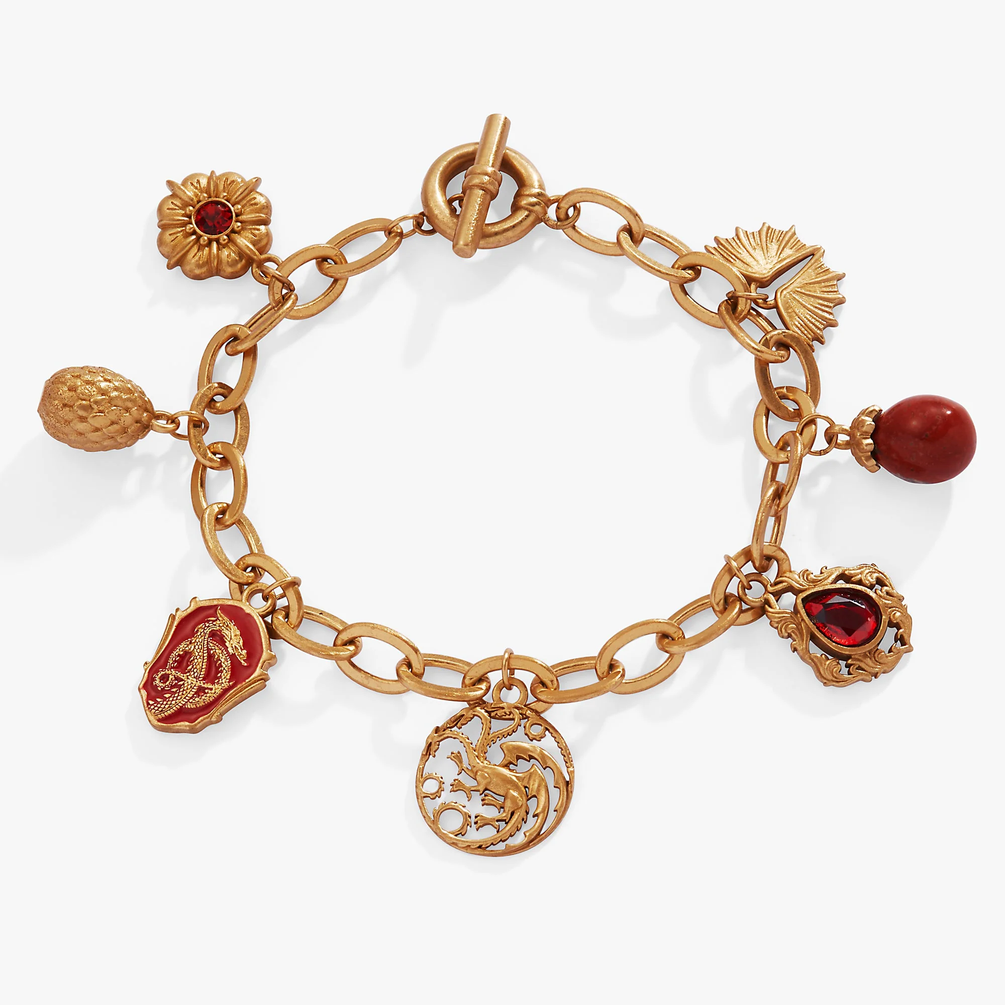 Professional HOUSE OF THE DRAGON™ Toggle Multi-Charm Bracelet Durable
