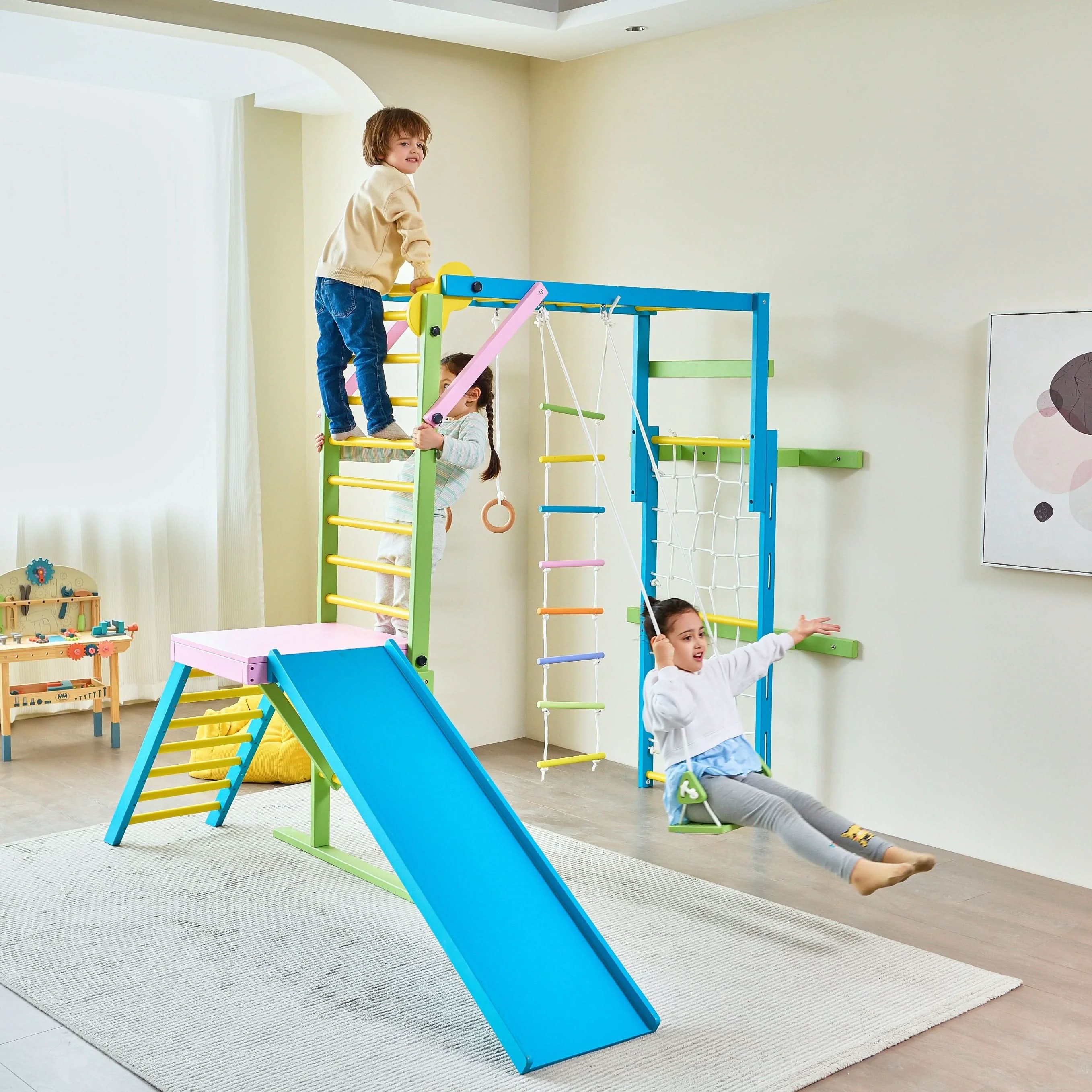 Next-Generation Grove Foldable Jungle Gym - Wall Mounted Clean