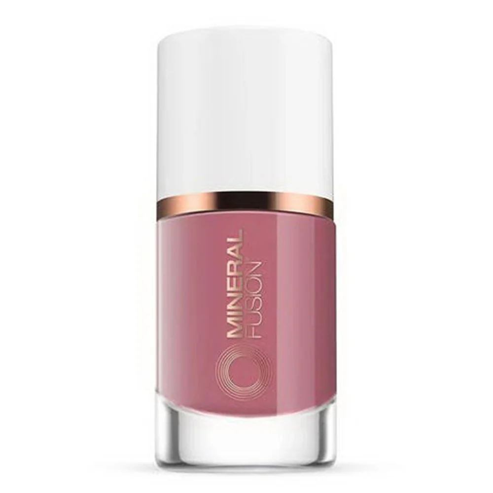 Enhanced Mineral Fusion Mauve Rose Pink Flirtini Nail Polish Paraben 0.33Oz 10ml Detailed