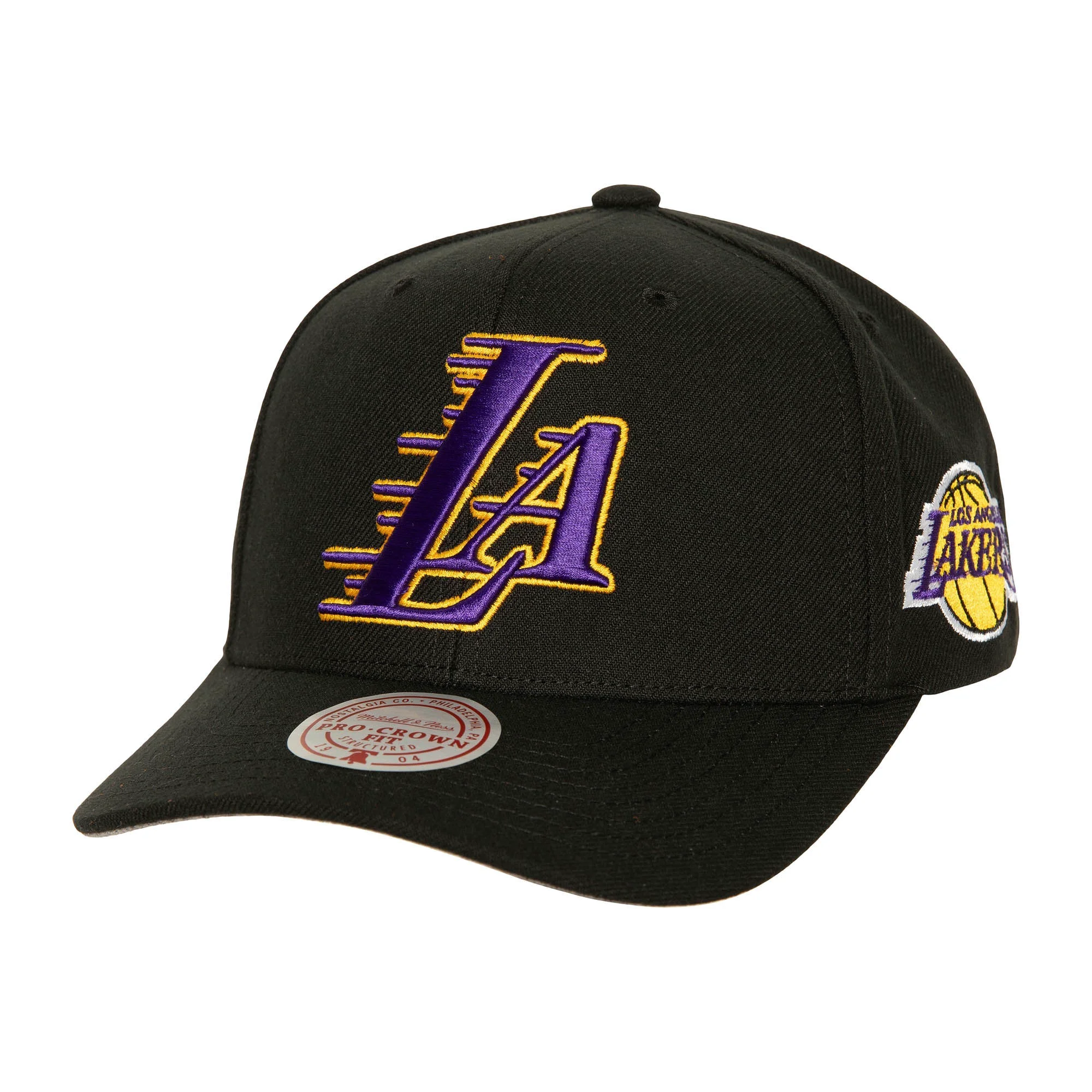 Elegant Mitchell Ness Men's NBA Icon Grail Pro Snapback Lakers Snapback Caps World-Class