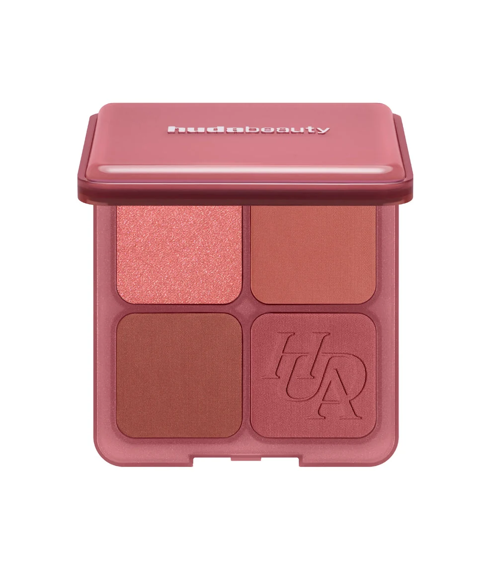 Classic HUDA BEAUTY BLUSH FILTER BLURRING BLUSHIGHLTERS PALETTE strawberry latte Top-Quality