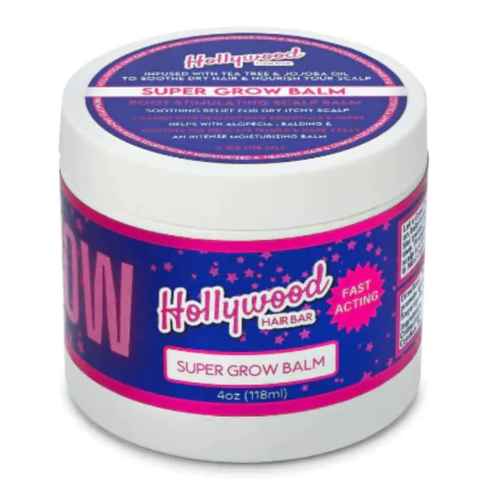 Excellent Hollywood Hair Bar Super Grow Grease Scalp Revitalizing Balm 4Oz 118ml Professional