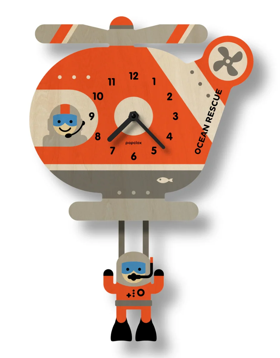 Excellent Wood Pendulum Clock Helicopter Easy-to-Use