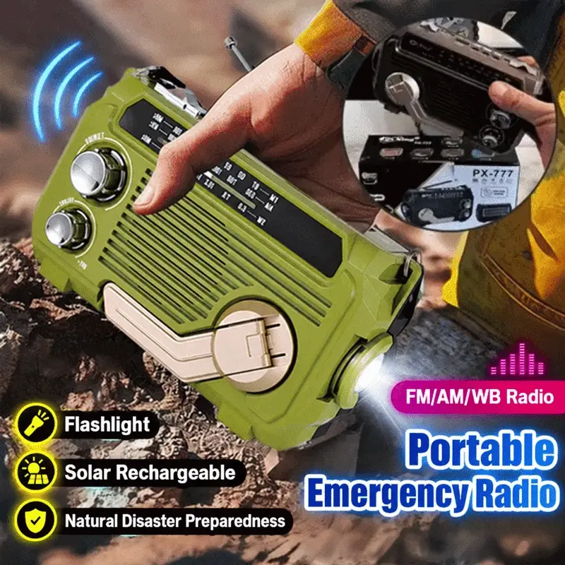 World-Class Hand‑Crank Emergency Radio for Power‑Outage Preparedness Color Random Hand-Crank Emergency Radio for Power-Outage Preparedness Contemporary