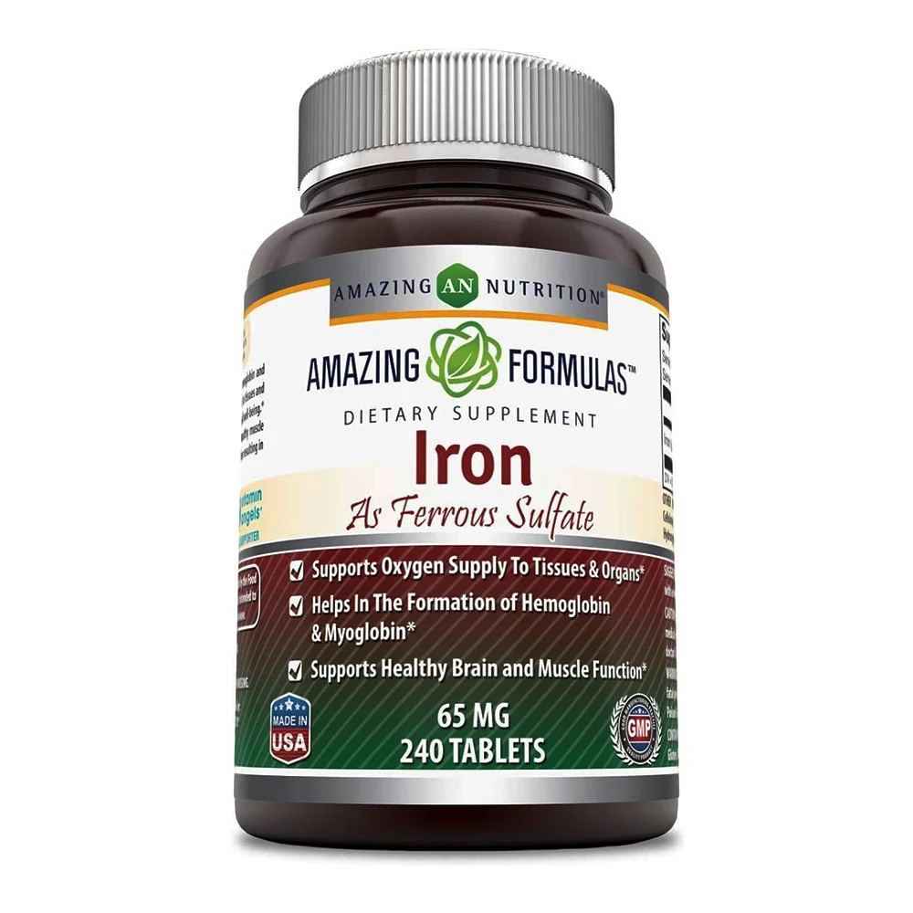Detailed Formulas Iron Ferrous Sulfate 65 Mg Tablets 240 Ea Comfortable