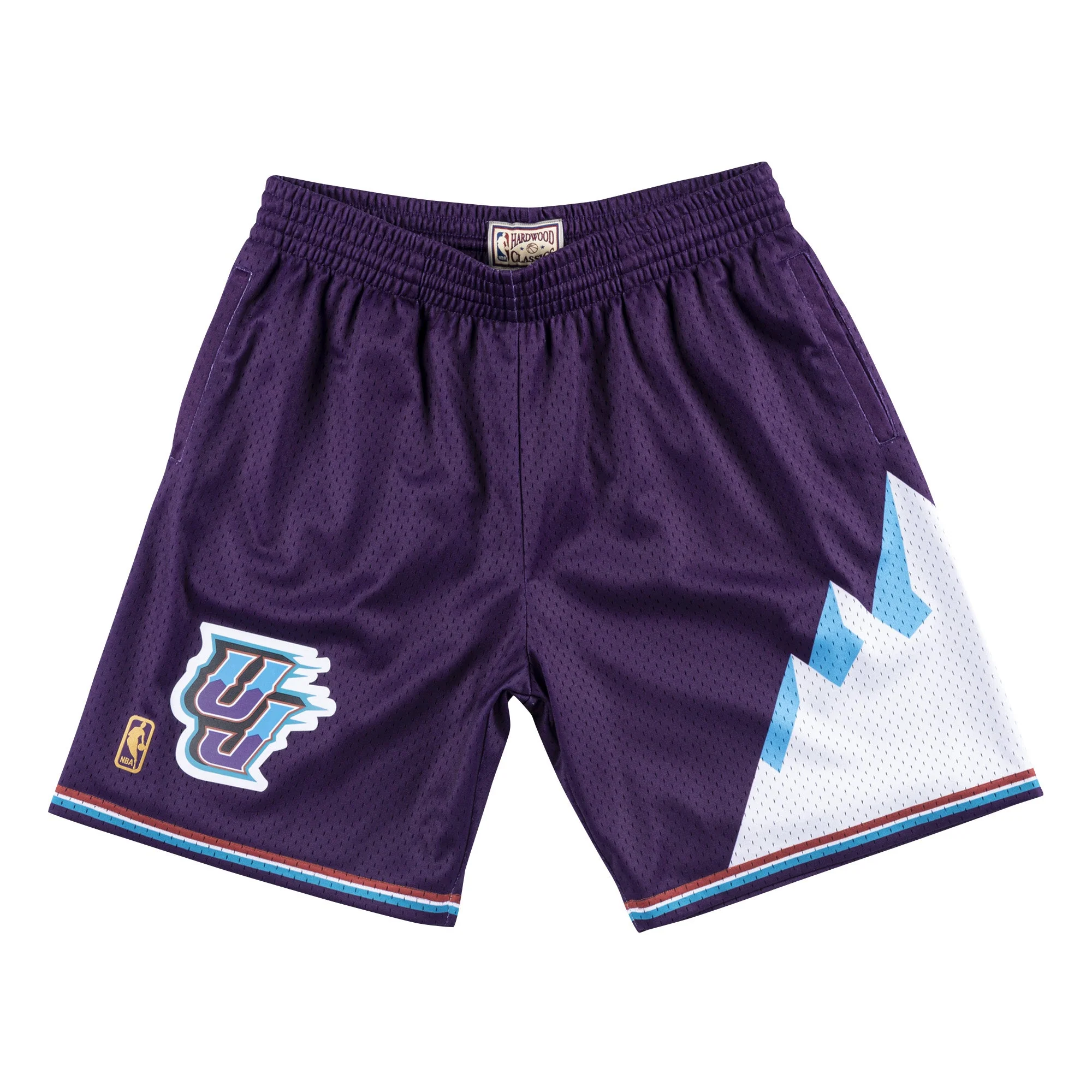Practical Mitchell Ness Men's NBA Swingman Shorts Jazz 1996 Solid
