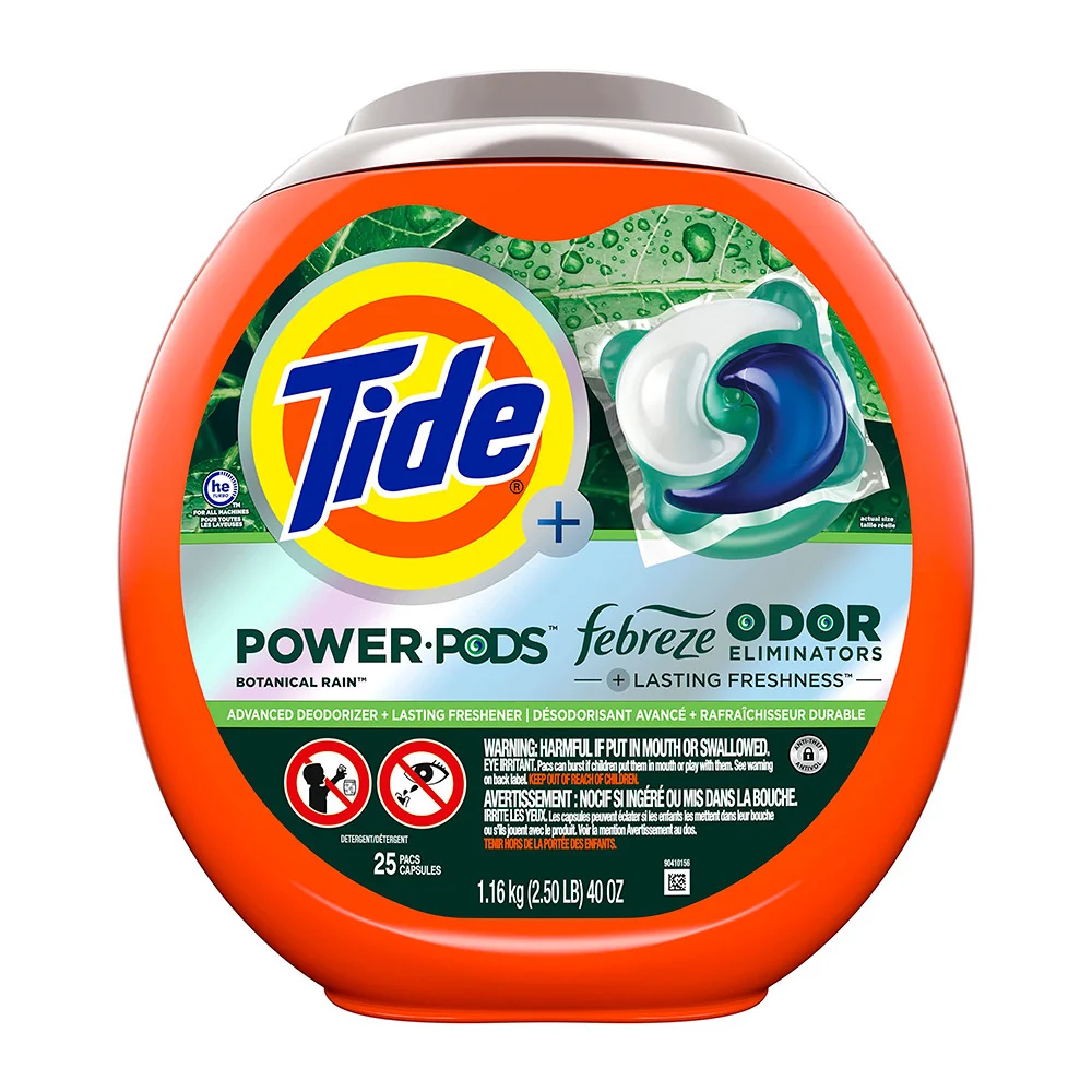 Environmentally Friendly Tide Power Pods Laundry Detergent Pacs With Febreze 40 Oz Solid