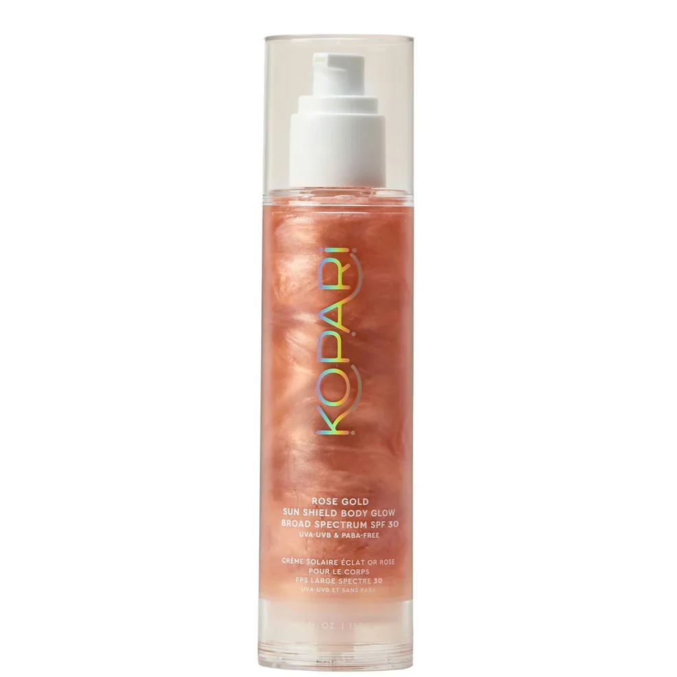 Healthy KOPRI ROSE SUN SHIELF BODY GLOW SPF 45 BROAD SPECTRUM UVA UVB PARABEN ROSE GOLD Innovative
