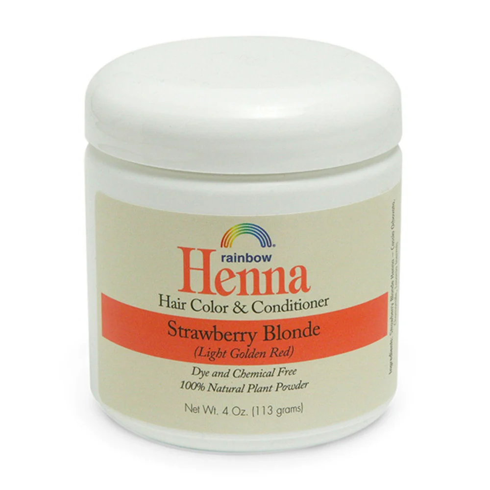 Sustainable Rainbow Research Henna Strawberry Blonde Hair Color and Conditioner 4 Oz Relaxed
