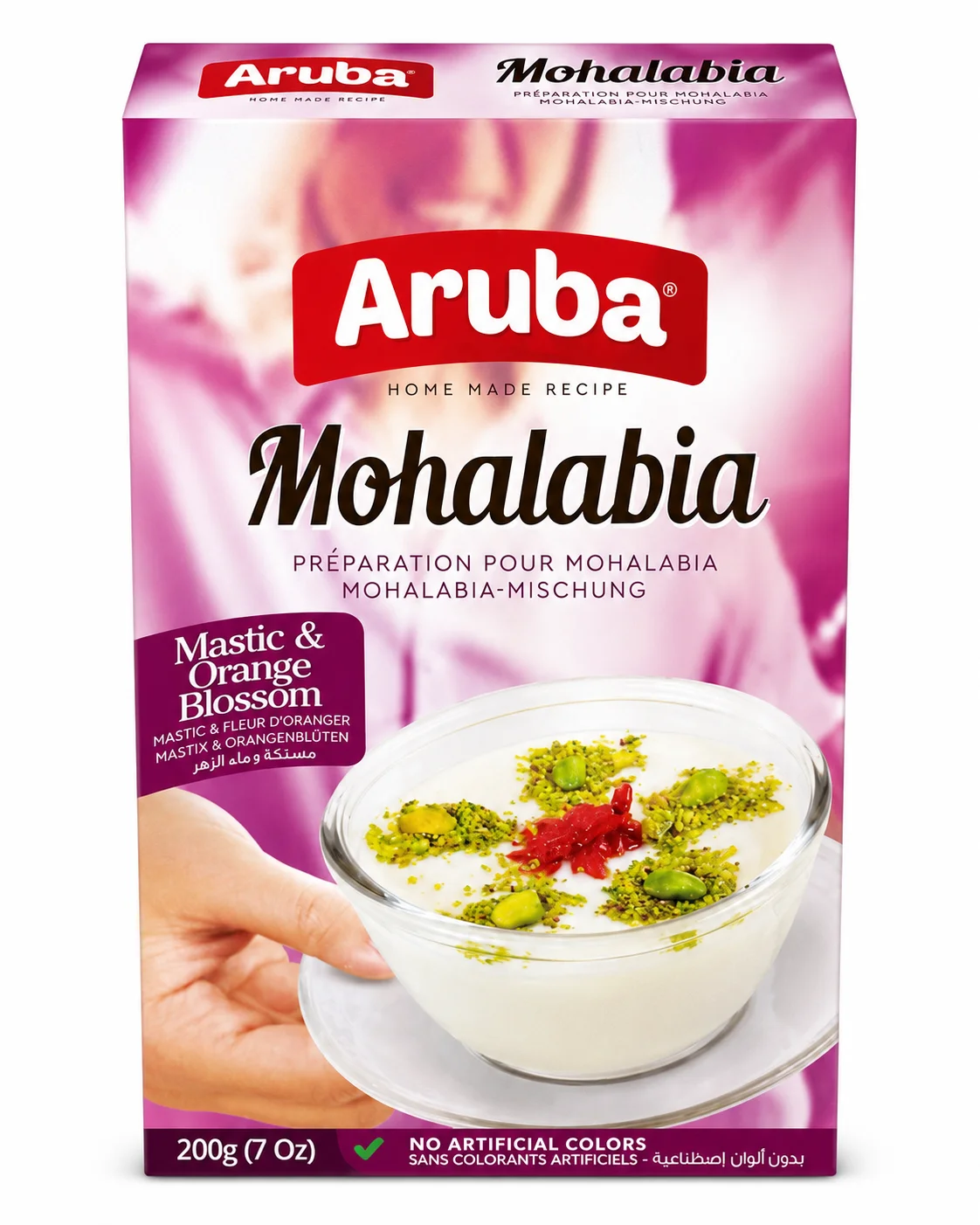 Sustainable Aruba Mahalabia with Mastic and Orange Blossom Flavor 200gAruba Mohalabia with Mastic and Orange Blossom Flavor 200g Healthy