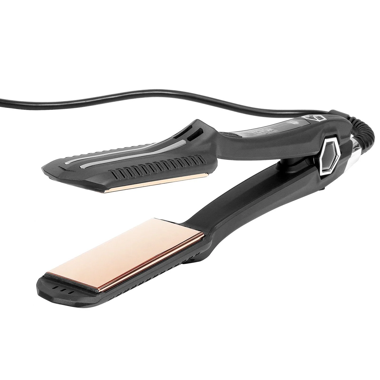 High-End VEVOR Hair Straightener 1.5-inch Titanium Flat Iron Dual Infrared Hair Straightener Flat Iron with LCD Display and 19 Temp Levels - 210Â°F to 450Â°F Dual Voltage 110V 240V for Salon Home Travel Use Sustainable