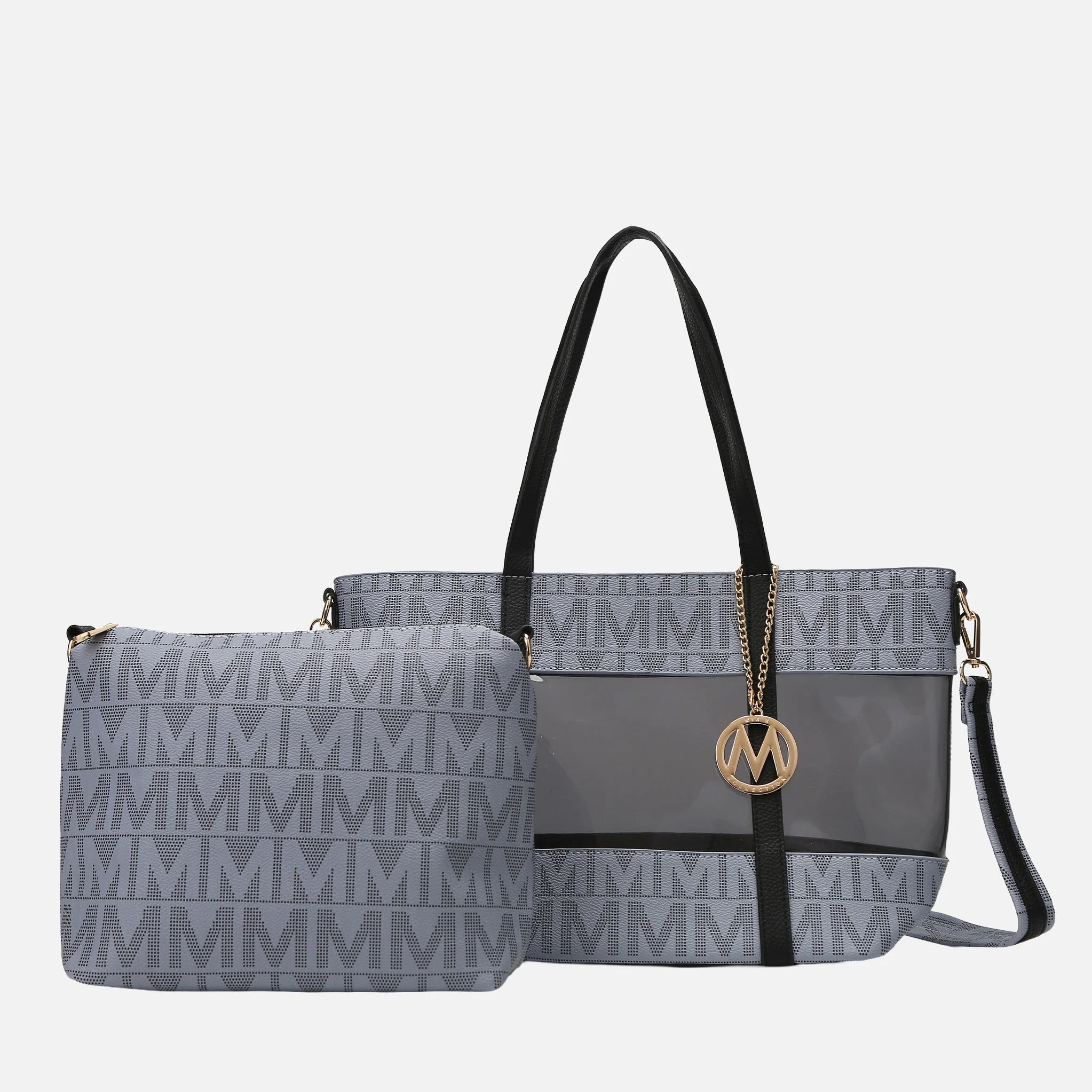 Enhanced MKF Collection by Mia K. - Belinda Signature Tote Bag and Pouch Set Relaxed