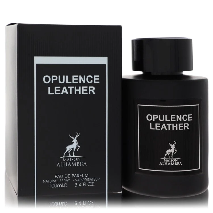 Effective Maison Alhambra Opulence Leather by Maison Alhambra Eau De Parfum Spray 3.4 oz for Men Lightweight
