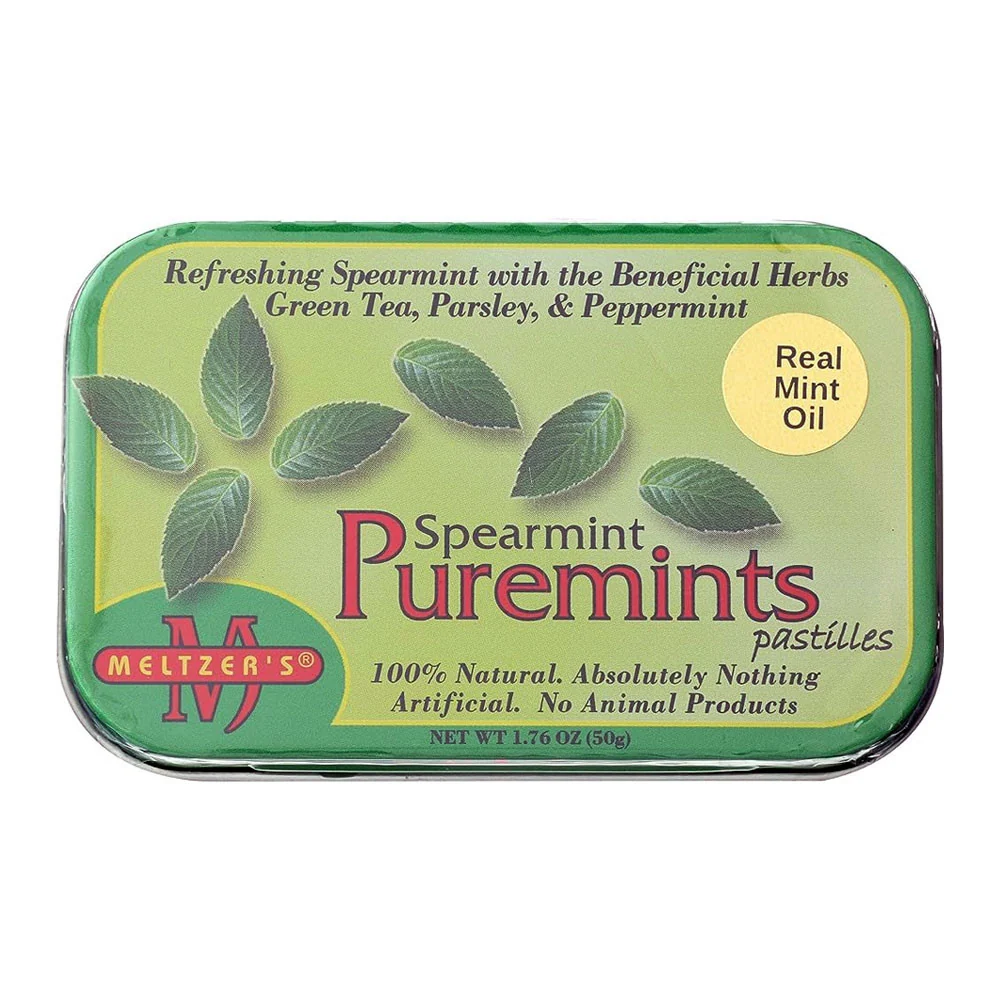 Modern Meltzers Puremints Spearmint Counter Display 12 Ea Contemporary