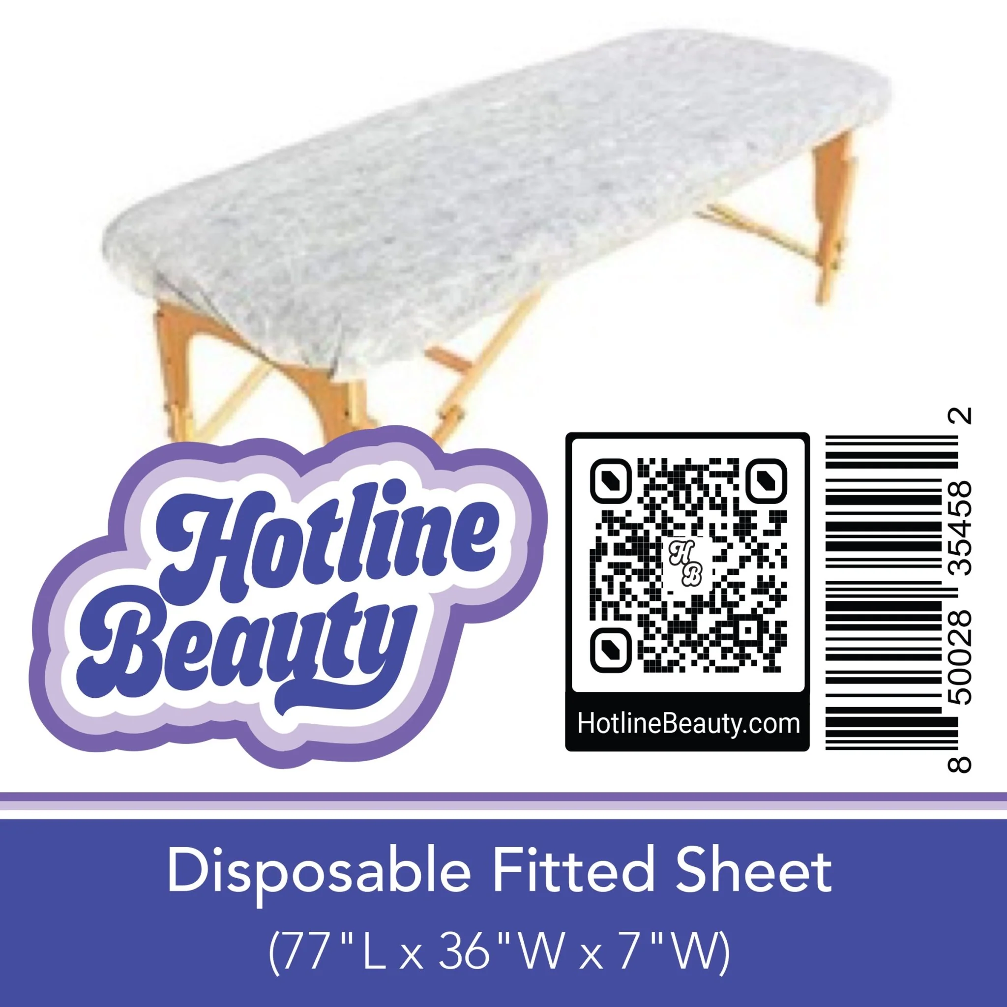 Environmentally Friendly Disposable Fitted Sheet 10 count 77 L x 36 W x 7 D White Sheets Bed Covers HOTLINE BEAUTY Recyclable