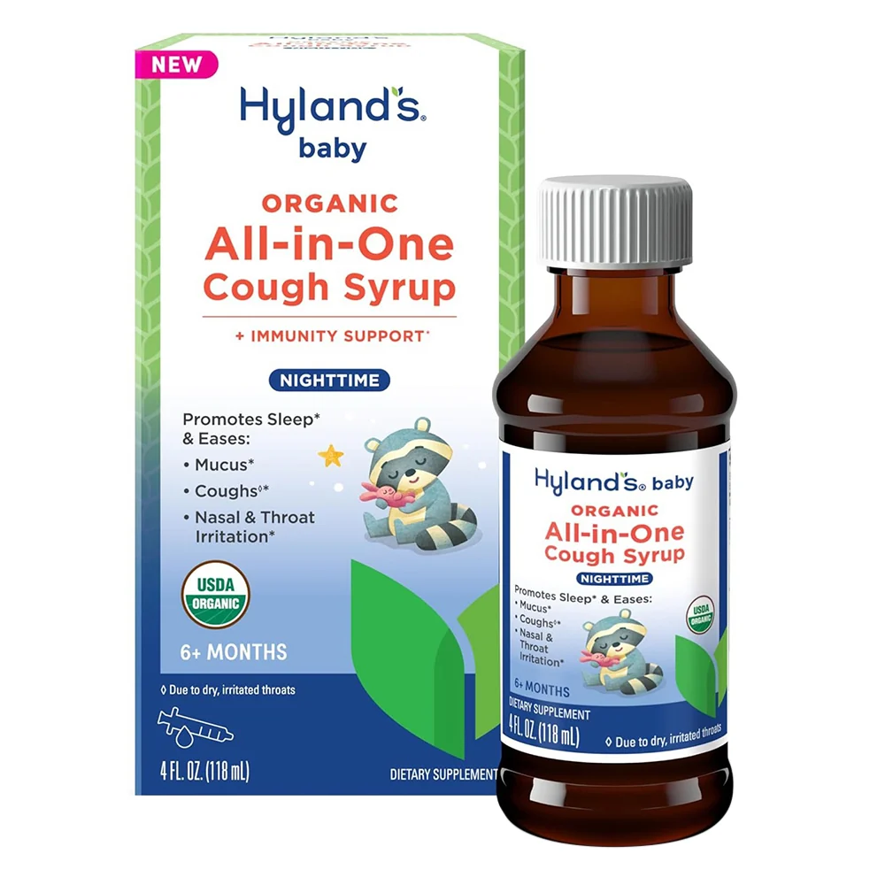 Modern Hylands Baby Organic All in One Immunity Support Nighttime Cough Syrup 4Oz 118ml High-Performance