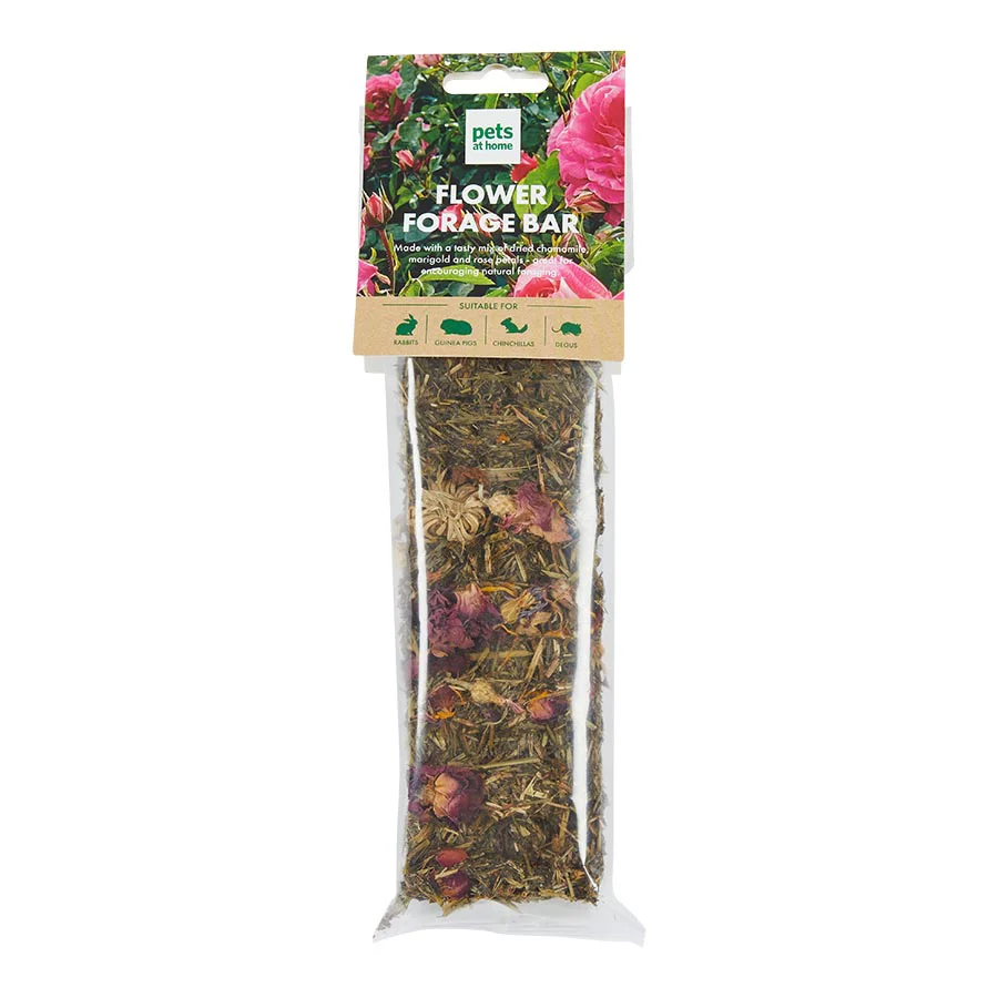World-Class Pets at Home Small Animal Flower Forage Treat Bar 45g Refined