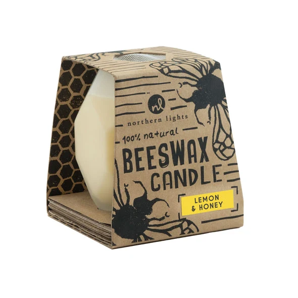 World-Class Bee Hive 7.5 Oz Beeswax Candle Click for Scents Functional