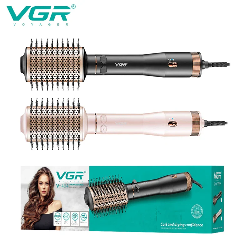 Minimalist VGR Hair Dryer Brush with Rotation V-494 Recyclable