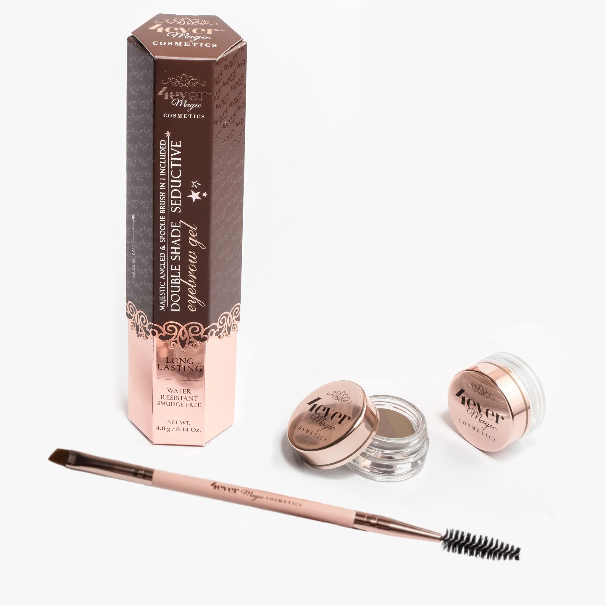 Smart Double Shade Eyebrow Gel and Brush Efficient