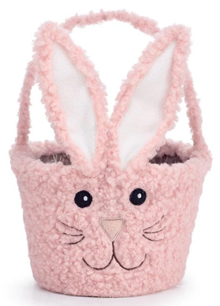 Versatile Pink Bunny Face Basket Environmentally Friendly