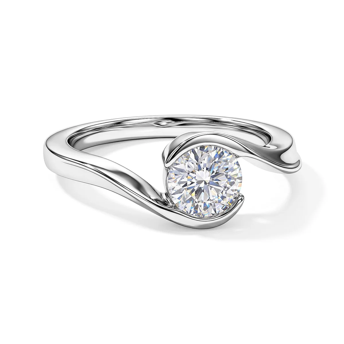 Clean HomeJewelryRingsSolitaire Rings 8615553 Premium