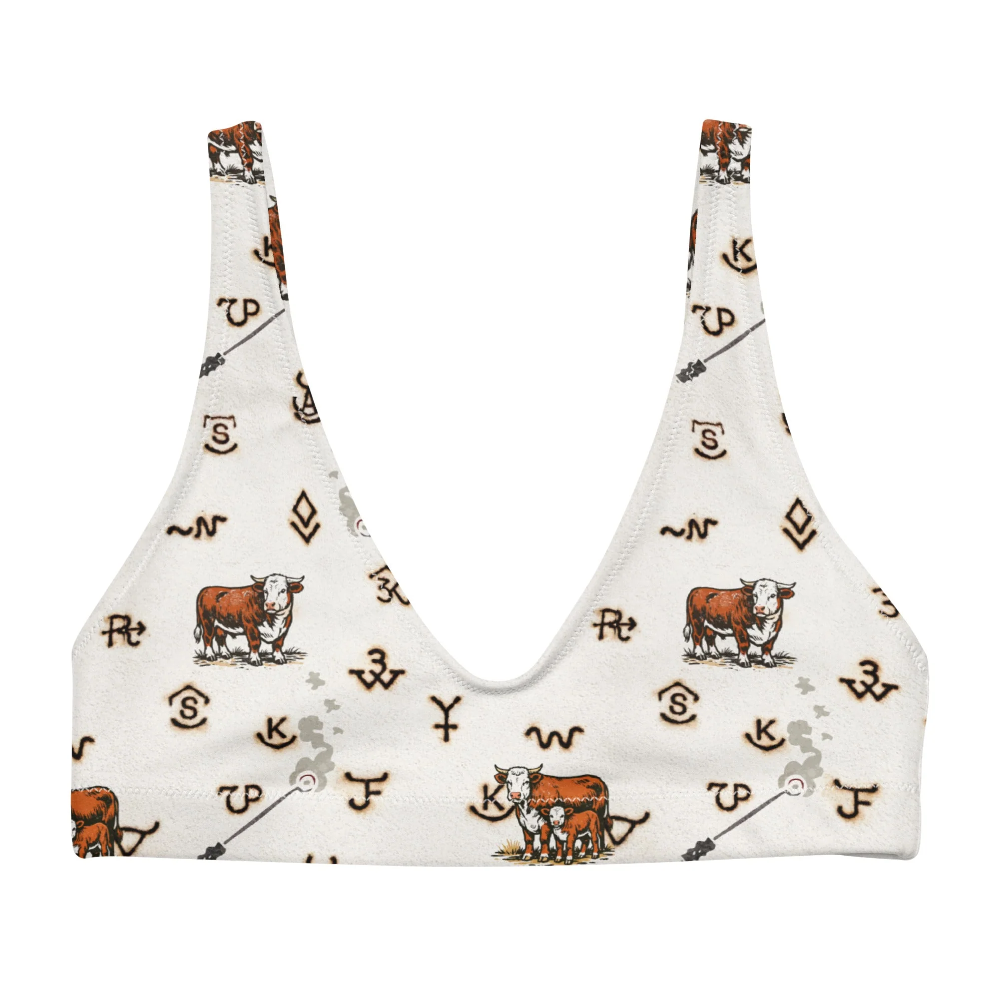 Refined Baha Ranch Yeehaw Hereford Brands Bikini Top Artisan