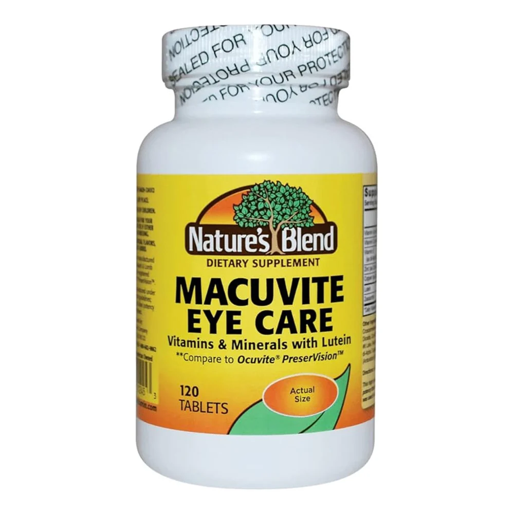 Detailed Natures Blend Macuvite Eye Care Tablets 120 Ea Original