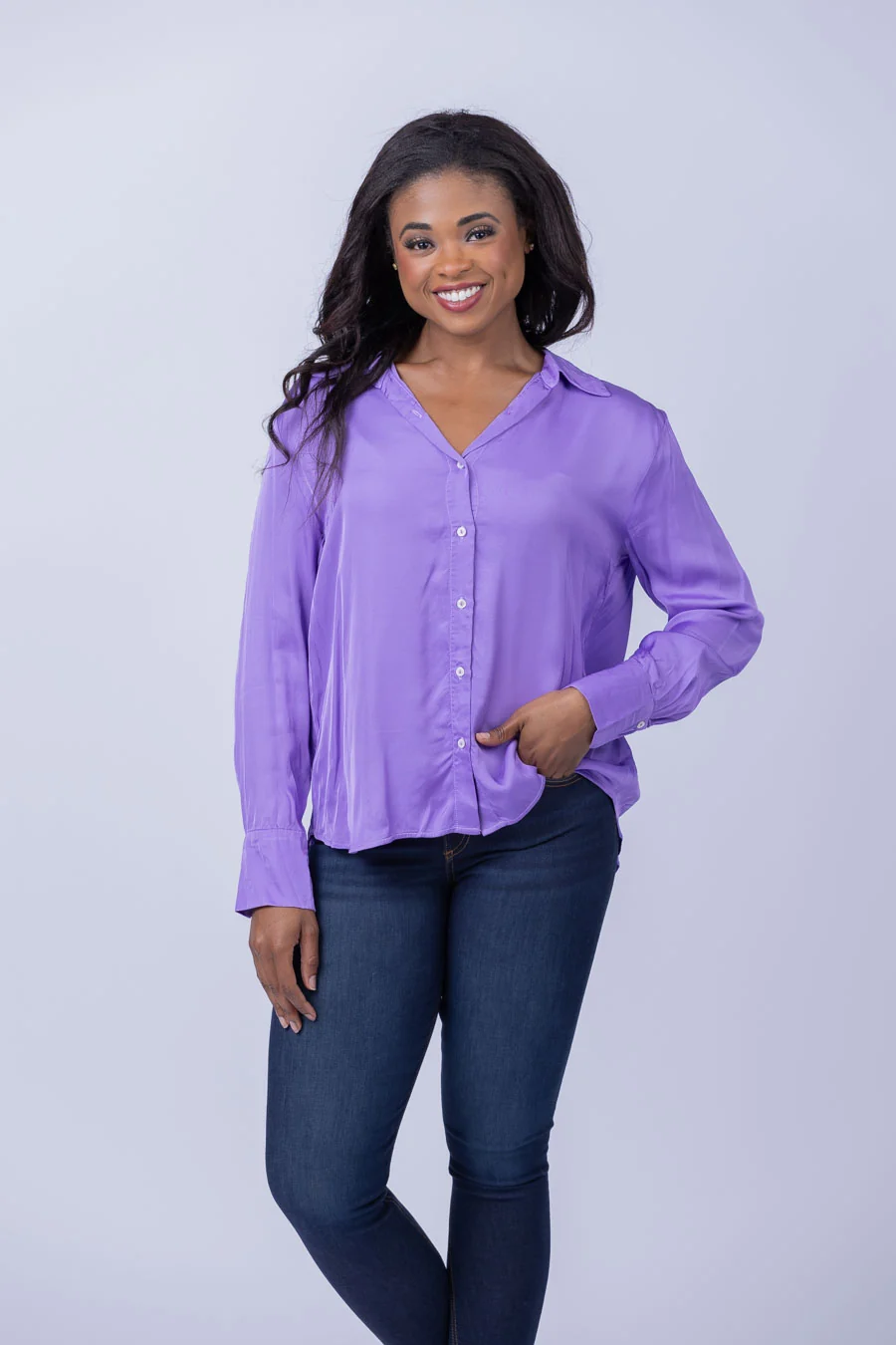 Crafted Velvet by Graham Spencer Bree Top in Mystic Trusted
