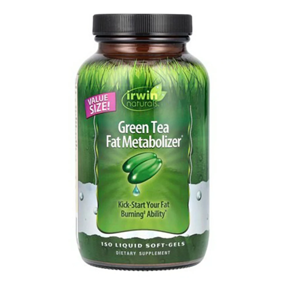 Clean Irwin Naturals Green Tea Fat Metabolizer Dietary Supplement Liquid Softgels 150Ea Specialty