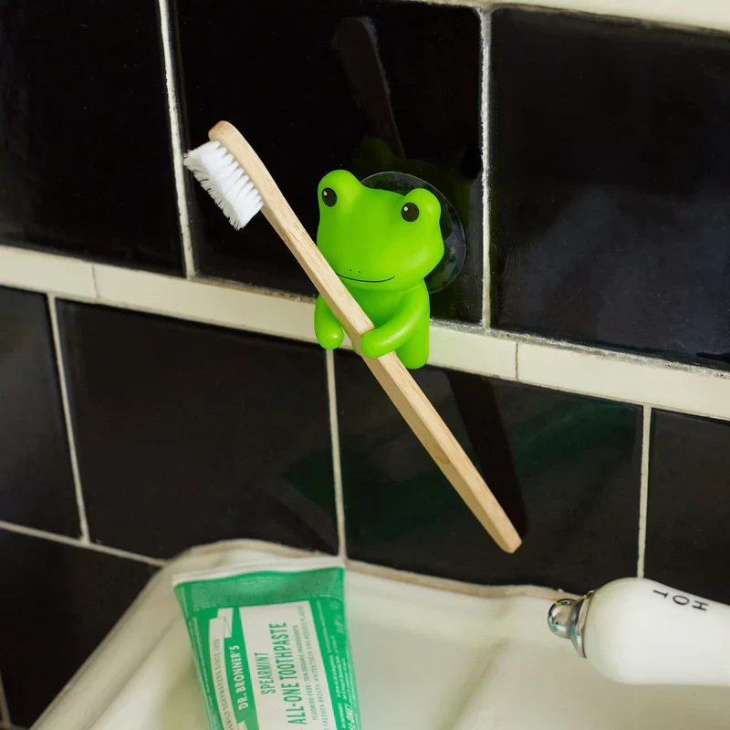 Expertly Made Toothbrush Holder Frog Powerful