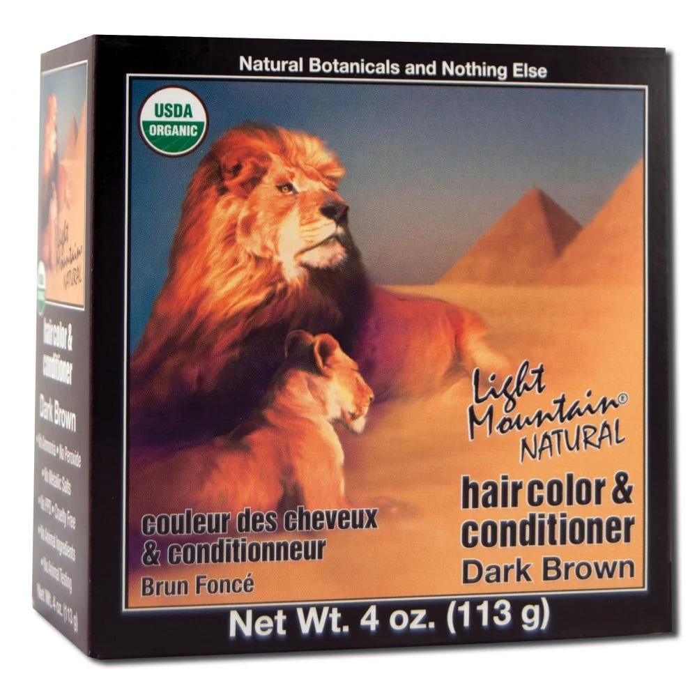 Clean Light Mountain Natural Hair Color And Conditioner Dark Brown 4 Oz High-End