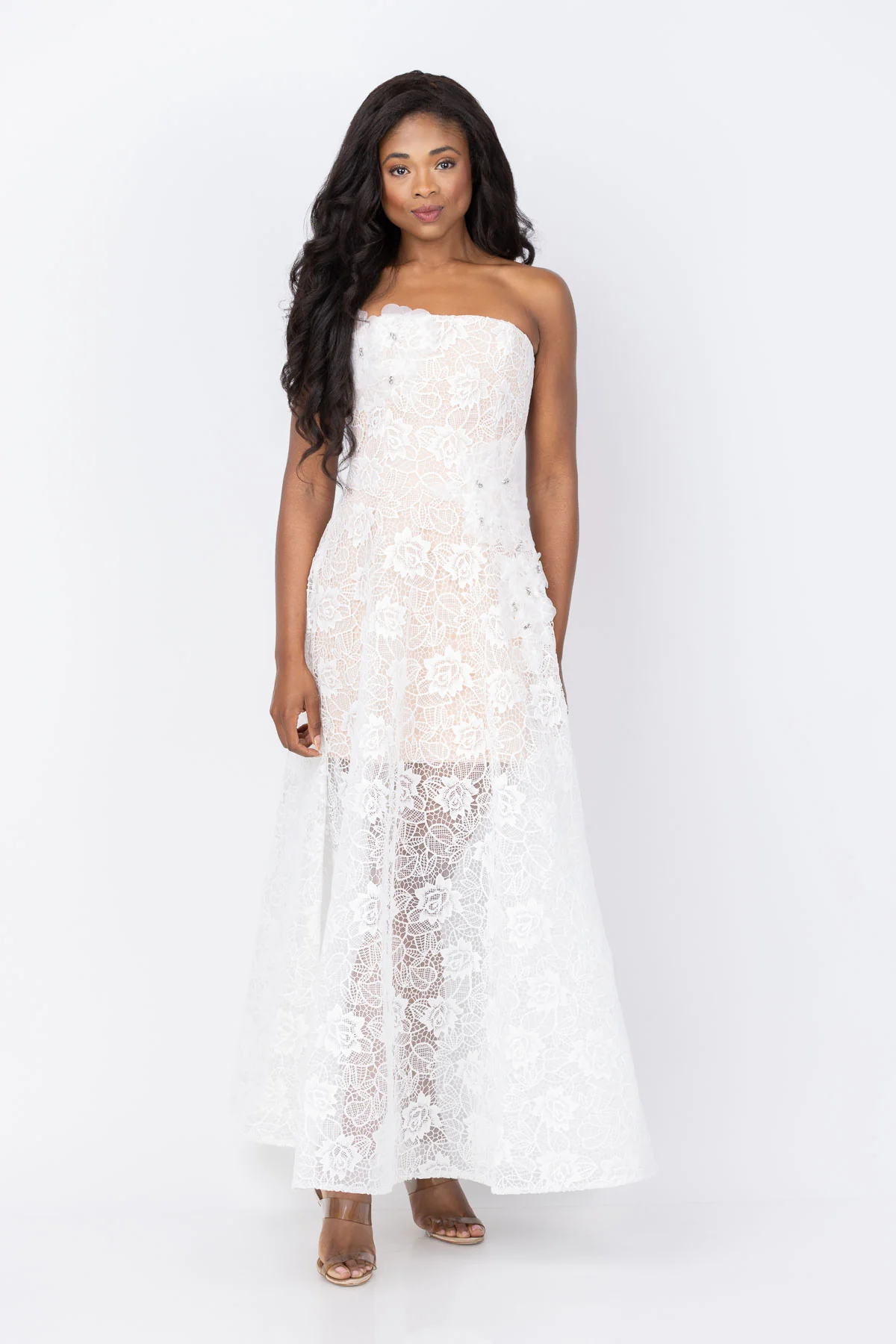 Efficient Helsi Margot Dress in Off White Excellent