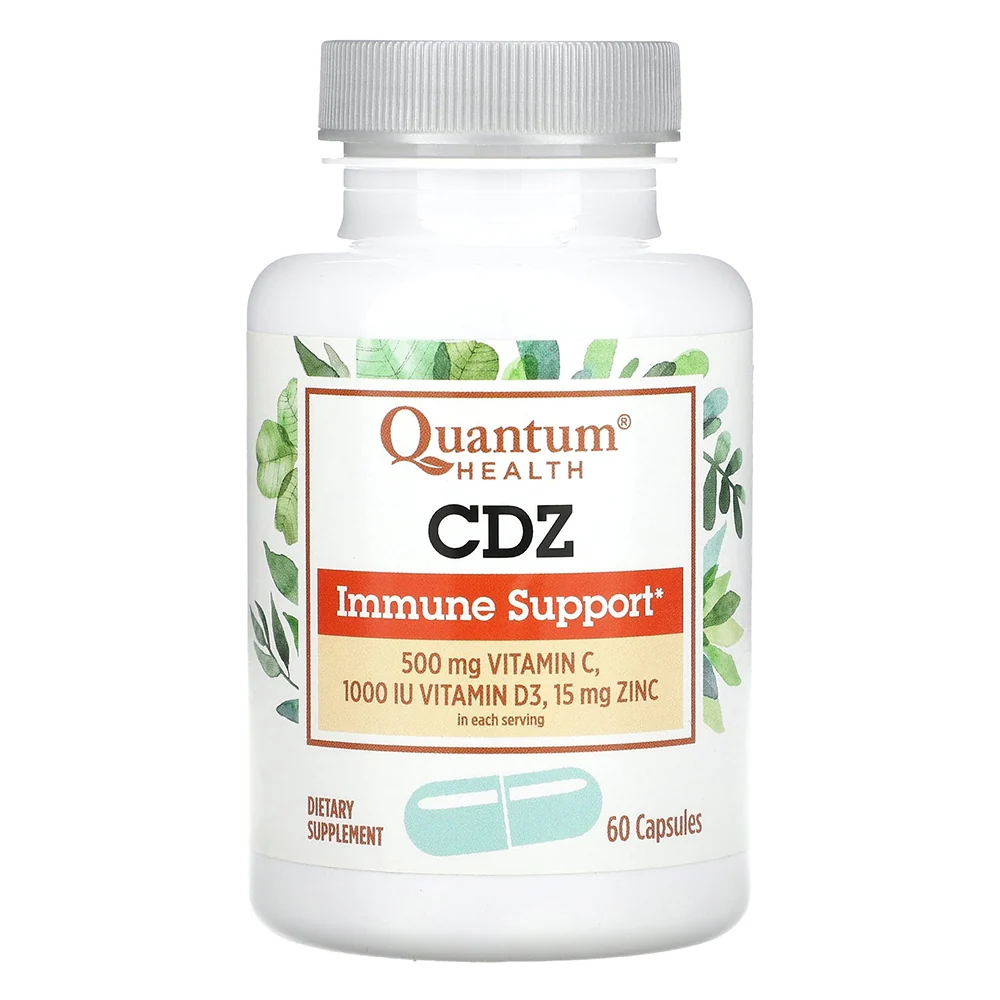 Optimized Quantum Health CDZ Capsules for Immune Support 60Ea Natural