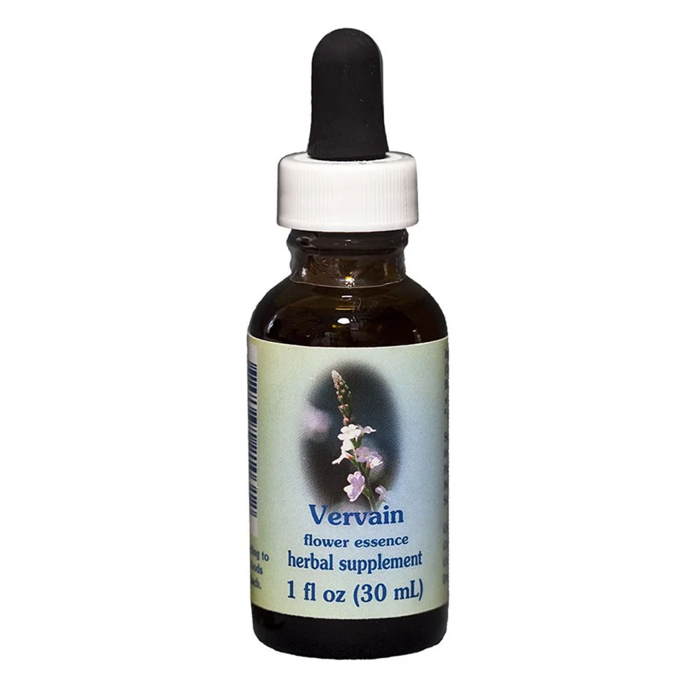 Environmentally Friendly Flower Essence Vervain Herbal Supplement Dropper 1 Oz Elite