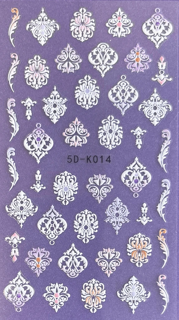 Versatile Textured Decals - Damask K 014 Traditional