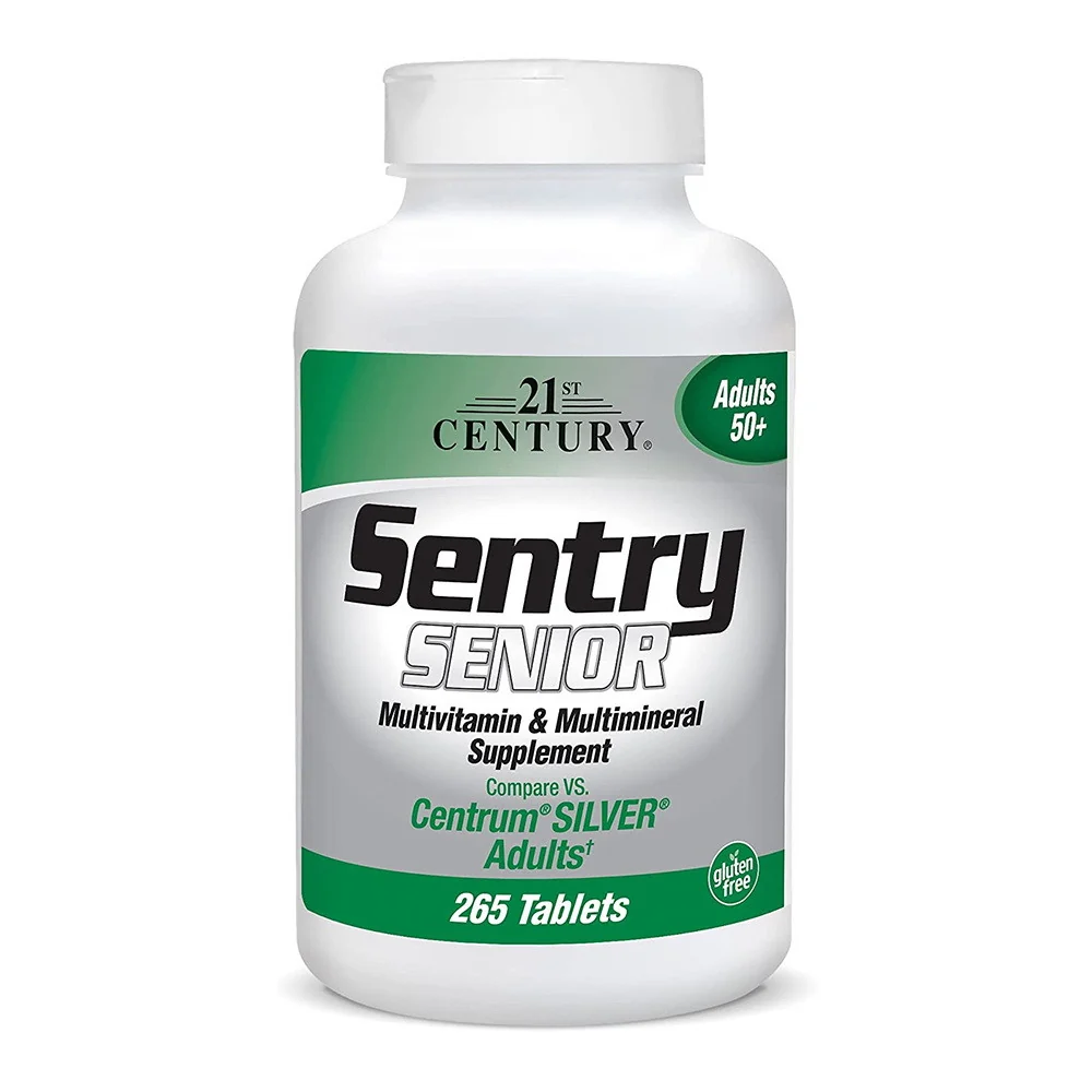 Functional 21st Century Sentry Senior Multivitamin Mineral Supplement Tablets 265 Ea Fine