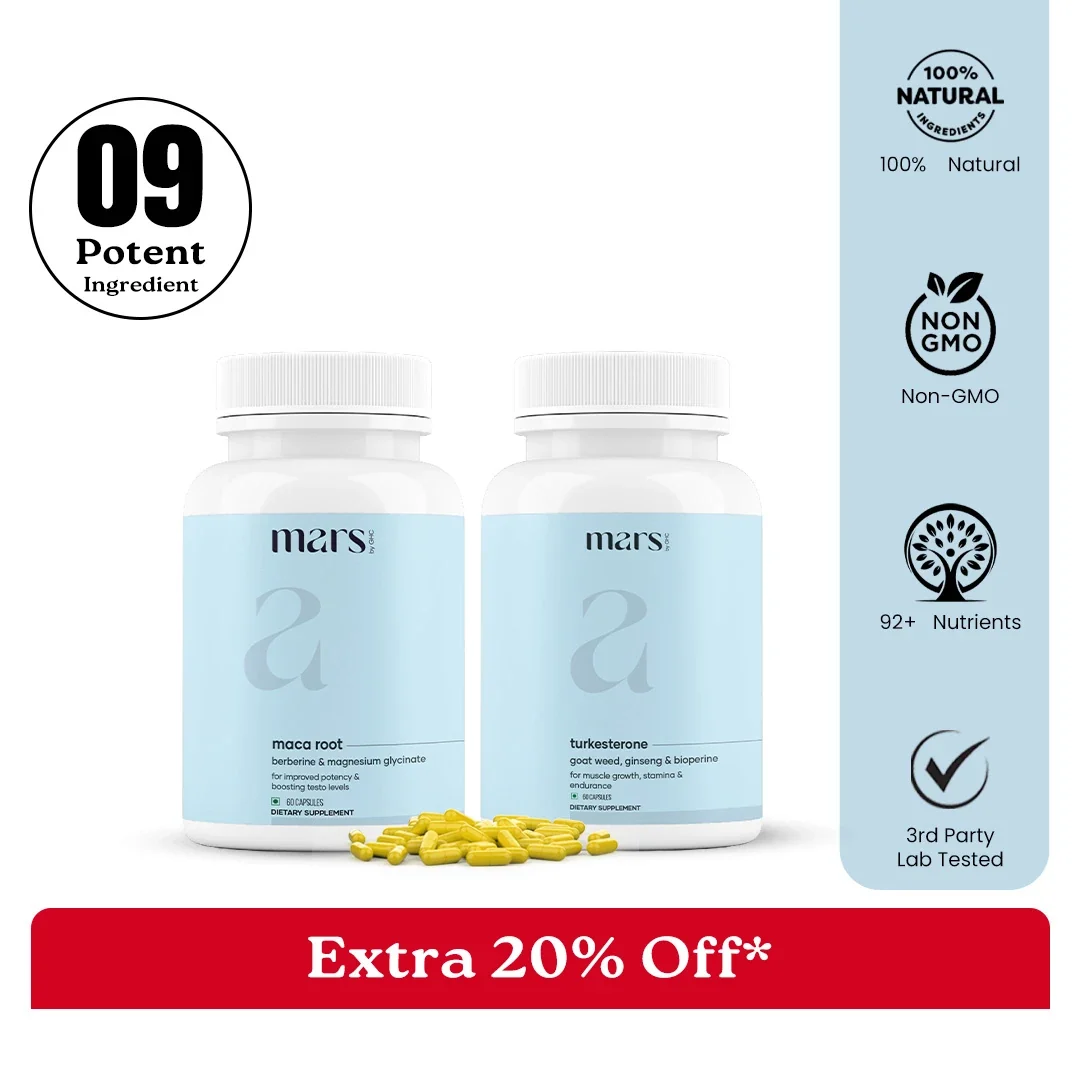 Dependable Mars Power Rush Combo - Powered by Turkesterone Maca Root Expertly Made