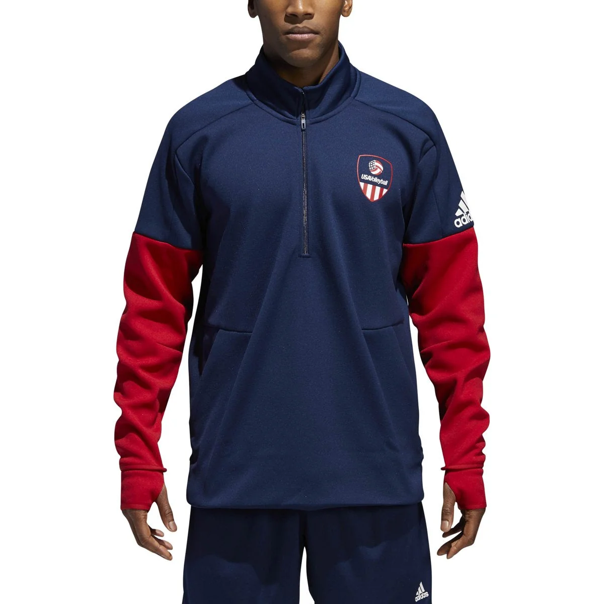 Recyclable adidas Usa Volleyball Jacket 1 4 Zip Consistent