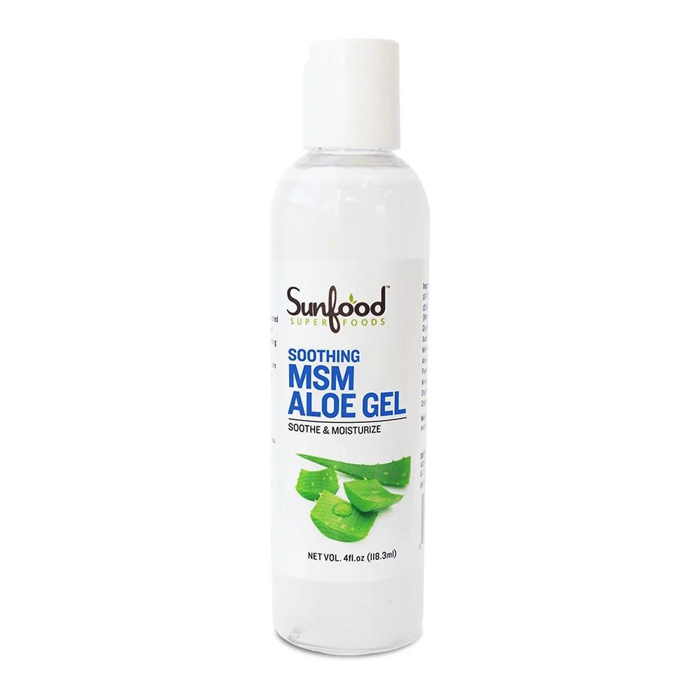 Practical Sunfood Superfoods Soothing MSM Aloe Gel 4 Oz Safe