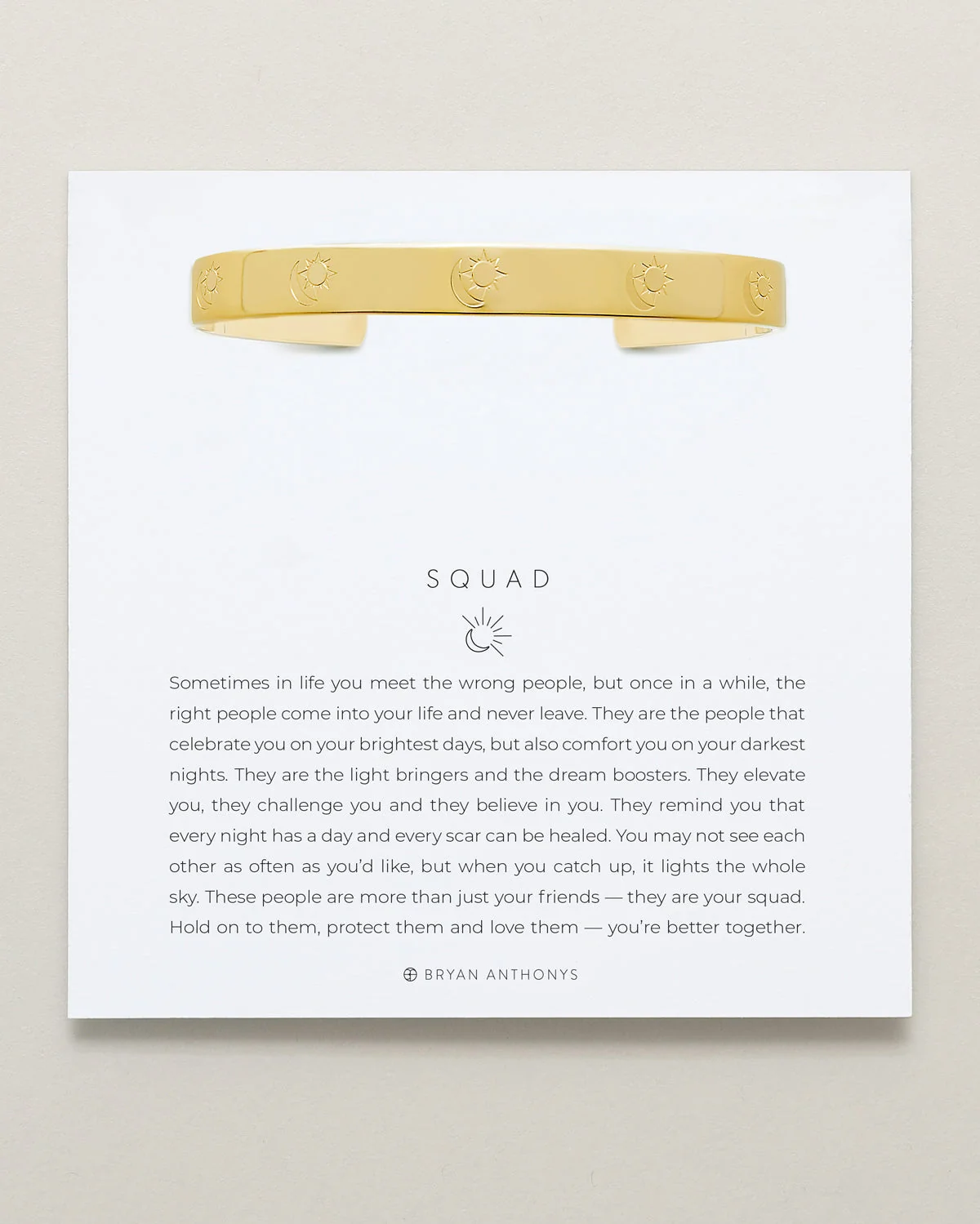 Reliable Squad Engraved Cuff Modern