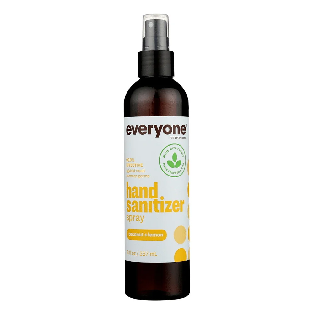 Solid Everyone Hand Sanitizer Coconut plus Lemon Spray 8 Oz Premium