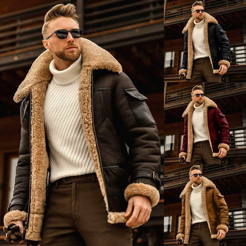 Soft Winter Jacket Mens Military Fleece Warm Jackets Male Fur Collar Coats Army Tactical JacketConquer the Cold Military-Style Winter Jacket for Men Crafted