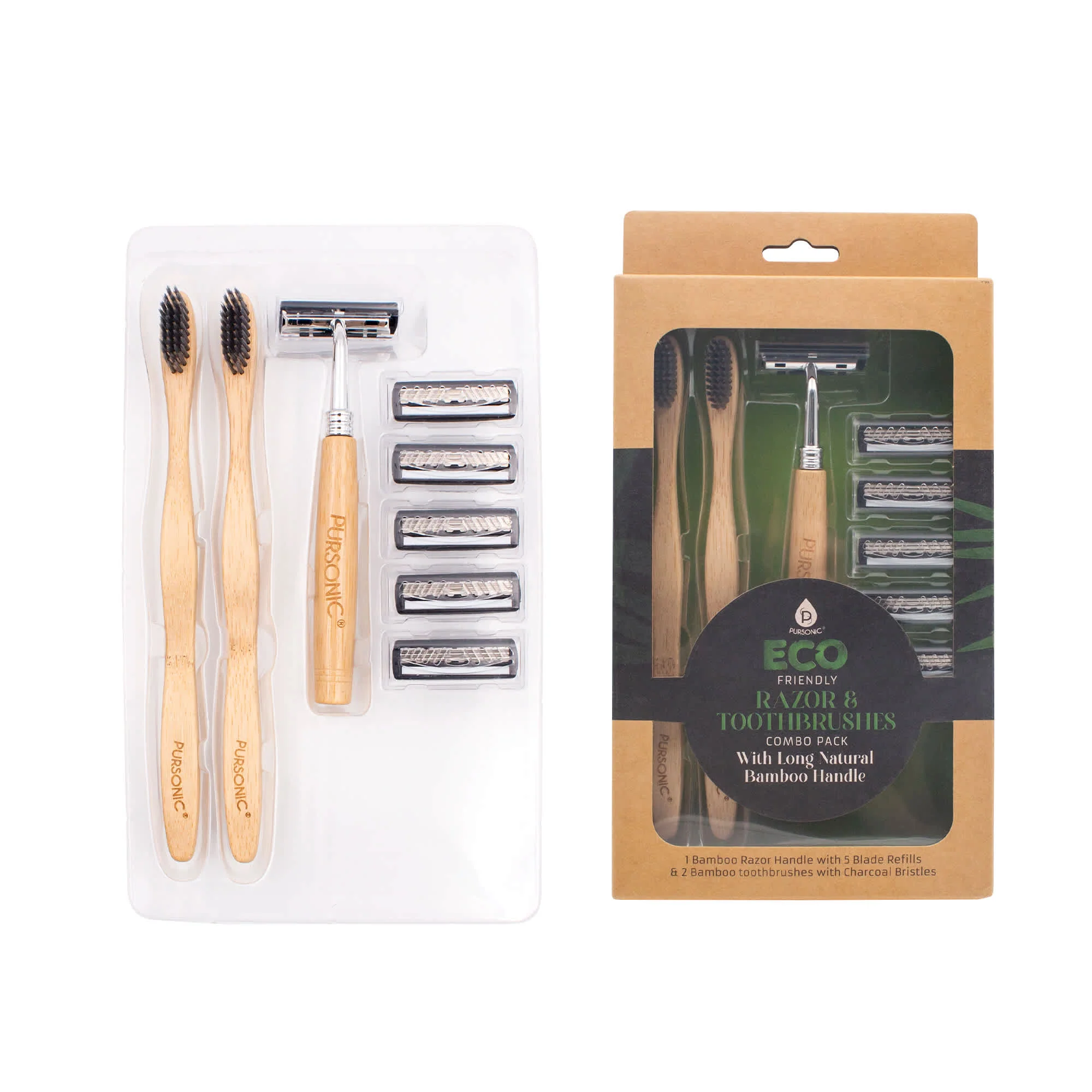 Specialty Pursonic Eco Friendly Razor Toothbrushes Combo Pack Smart