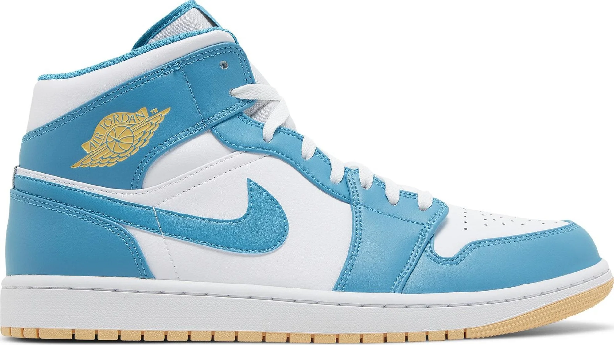 Elite Air Jordan Men's Retro 1 Mid 'Aquatone' Sneakers Innovative