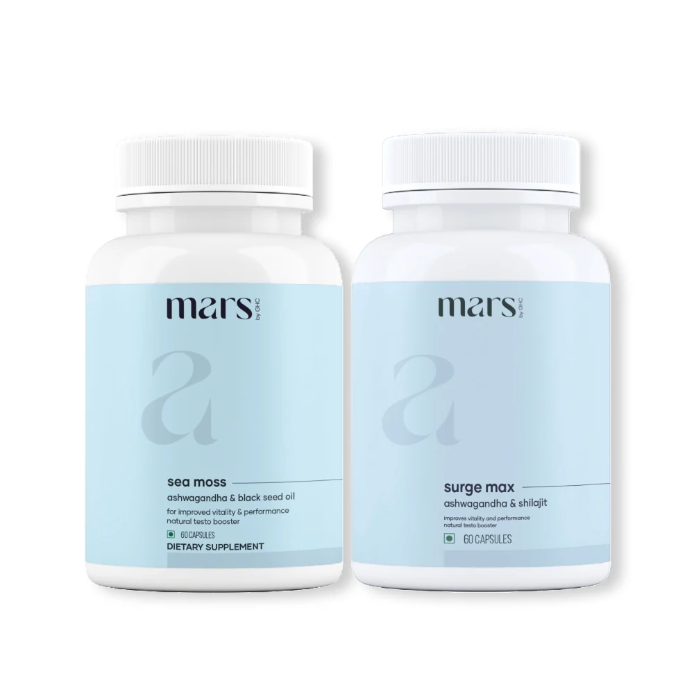 Flexible Power Surge Combo Natural Ashwagandha Natural Sea Moss Capsules Advanced