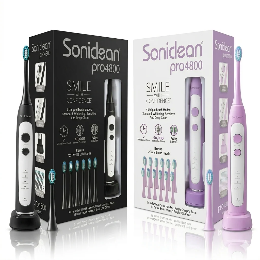 Solid Soniclean Pro 4800 Toothbrush Set Organic