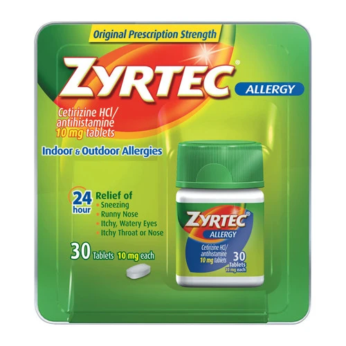 Comfortable Zyrtec Allergy Relief 10 Mg Tablets For Indoor And Out Door Allergies - 30 Ea Detailed