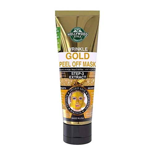 Secure Hollywood Style Wrinkle Gold Peel Off Face Mask Tube Extract 3.2 Oz Durable