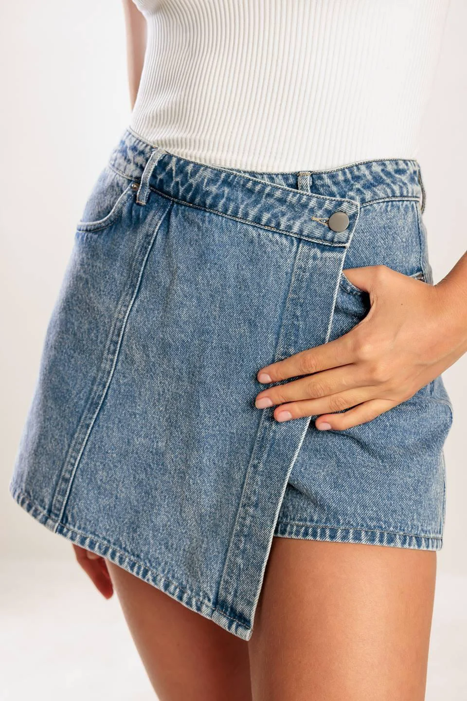 Authentic By Chance Denim Skort World-Class